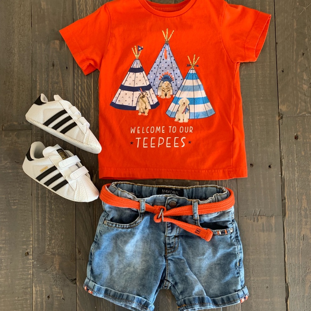 Mayoral ⚡️ Boys T-shirt & Jean Short Set